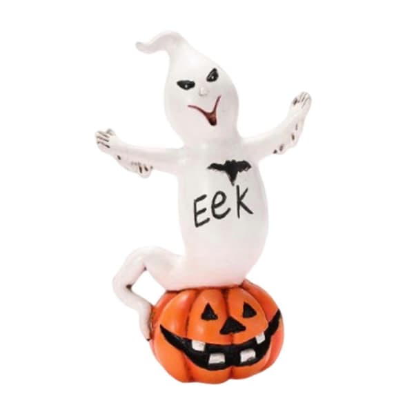 Halloween-dekoration söt spökfigur samlarobjekt trendig skrivbordsdekoration - EeK EeK