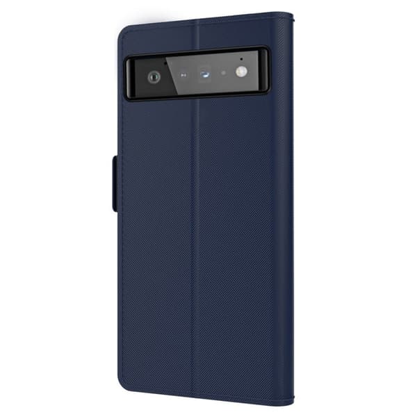 Stilfuldt Google Pixel 6 cover med makeupspejl - Blå Blue blue