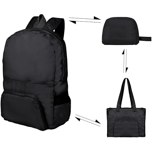 25L Superlätt Hopfällbar Liten Ryggsäck Vattenresistent Hållbar Unisex för Utomhuscamping Vandring Resor Promenader Cykling Shopping