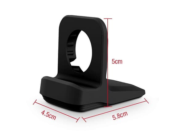 2 STK Trådløs Oplader Stand til Apple Watch Trådløs Oplader Sort Hvid
