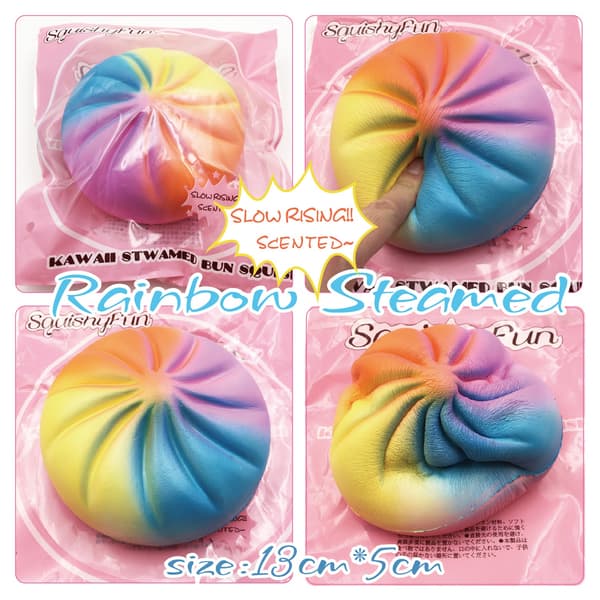 Dumpling Squishy Toy, Färgglada Dumplings Stressbollar Fidget Sensorisk Leksak, Sensoriska Stress Dumplings, Present för Alla Åldrar