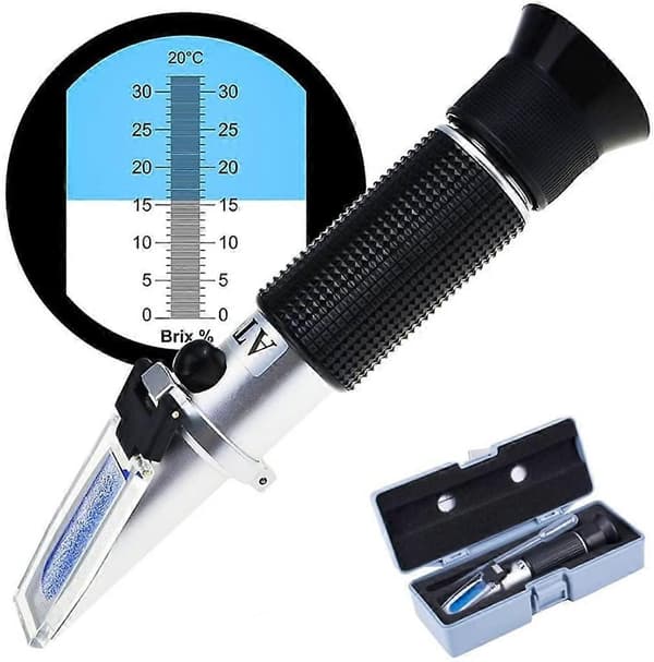 Sukkerinnholdsrefraktometer, refraktometer 0-32 Brix Vinrefraktometer for måling