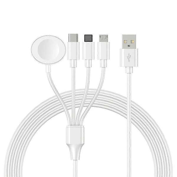 Funktionel 4-i-1 Oplader Multi Opladerkabel Ledningsfri Opladerstation