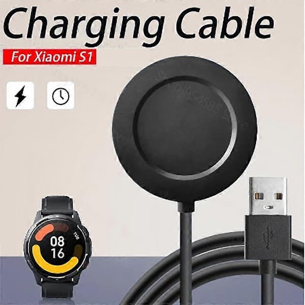 Til Xiaomi Watch S1 Opladerkabel Trådløs Oplader Dock Strømadapter Smart Watch Tilbehør