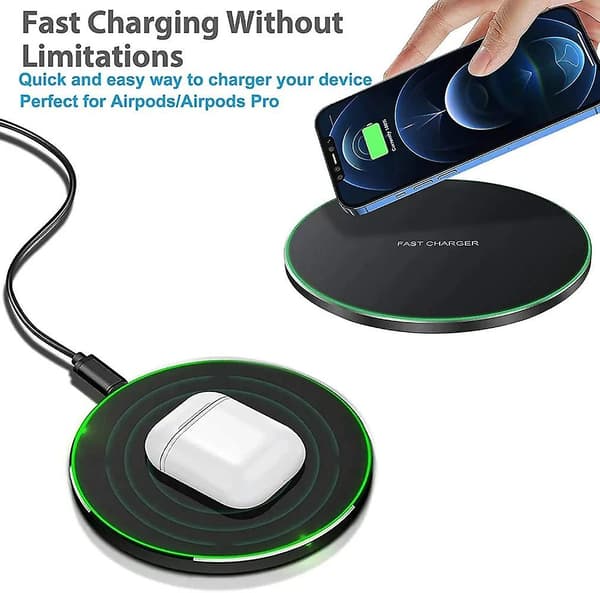 200W Hurtig Trådløs Oplader Pad Til Iphone, Samsung, Xiaomi, Huawei