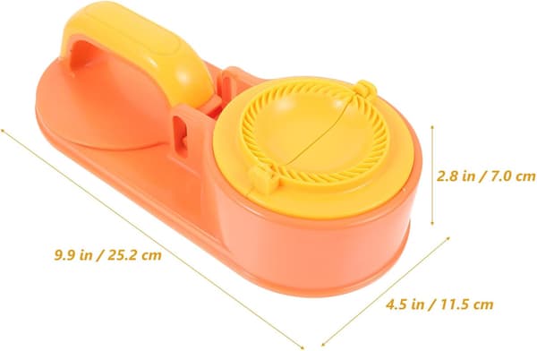 1 Sett Bollemaskin Dumpling Press Form 2 I 1 Dumpling Maker Oransje Orange