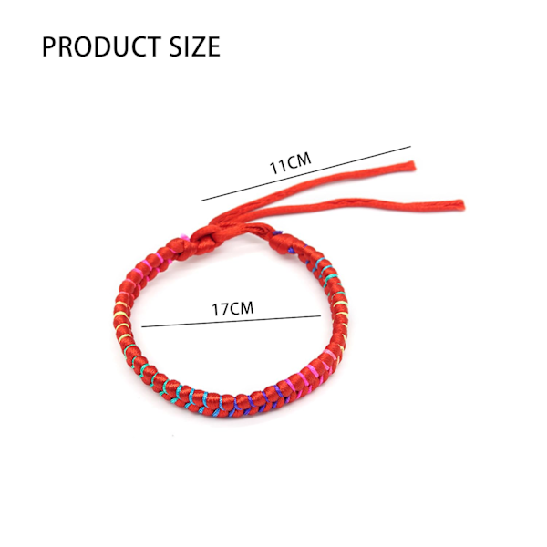 10 Flerfärgade Flätade Armband - Färgglada Flätade Vänskapsarmband - Barnarmband - Justerbart Tygarmband, Total Längd 28cm+17cm
