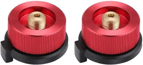 Camping køkkenforbindelse, 2 stk. Camping gasadapter, Gasflaskeadapter, Komfurforbindelse til Camping køkkenbrænder (R