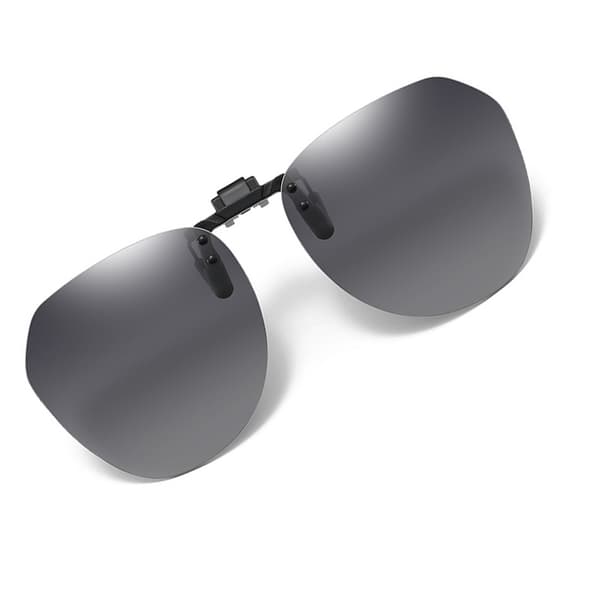 Polariserte clip-on solbriller med etui, grå Grey 44