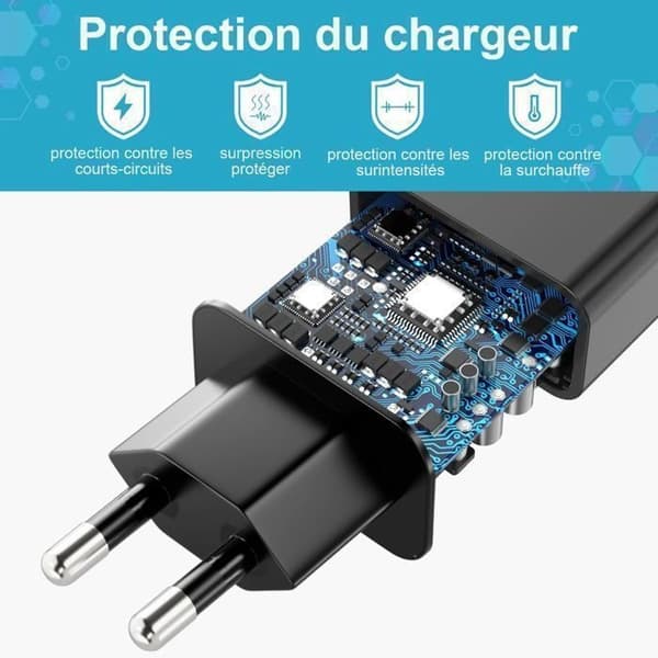 25W Rask USB-C-lader Samsung Galaxy A34 A54 5G, S24 S25 Ultra osv., Flip4 Superrask Vegglader med 2m USB Type-C-kabel USB-C Type-C 2 m Cable USB-C Type-C 2 m Black