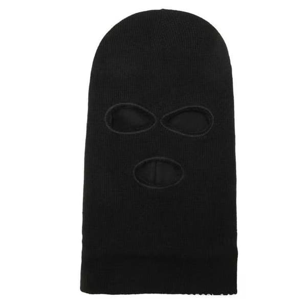Sort Røverhue Balaclava Skimaske Sort black