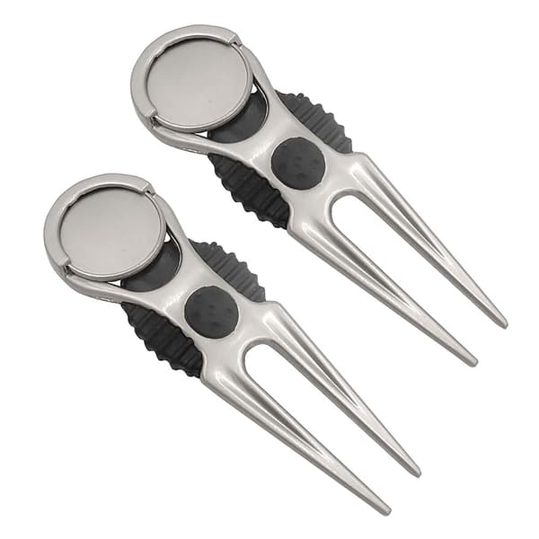2-pack Vacker greenlagare / Grepfork i metall Silver silver