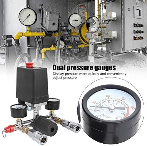 Luftkompressor Trykkventil Samling Trykkkontroll Bryter Ventil Manifold Regulator