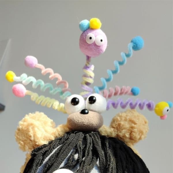 søte hårspenner til jenter med doble lag