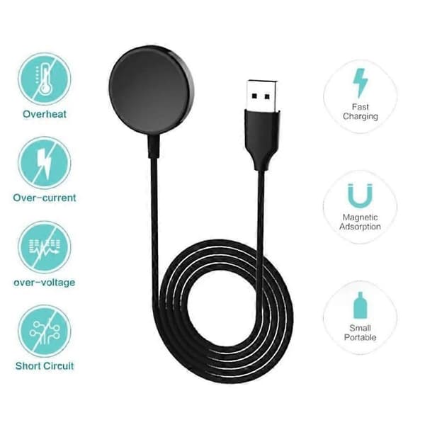 Apple Watch trådløs oplader (usb) (sort)