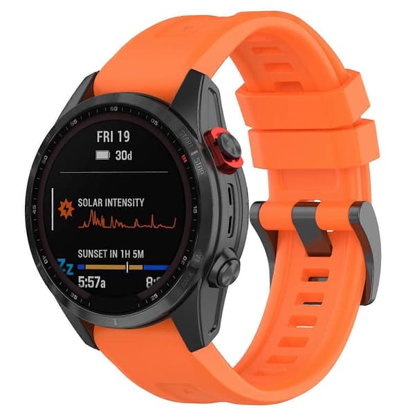 Garmin Fenix 7X -kellon ranneke monivärinen Multicolor Orange