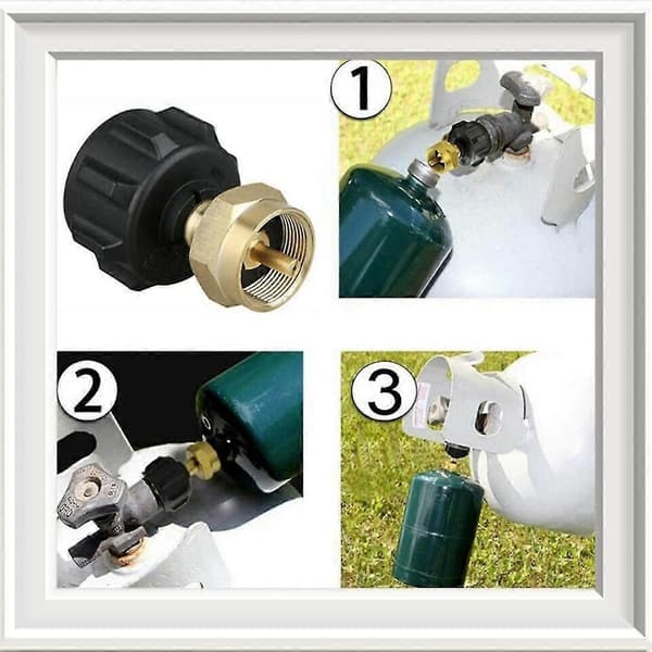 Camping Gasflaskeadapter Gasomdannelseshoved Dyseforbindelse