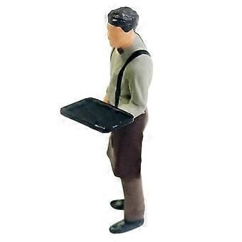 1/64 Servitør Mann Scene Jernbanemåler