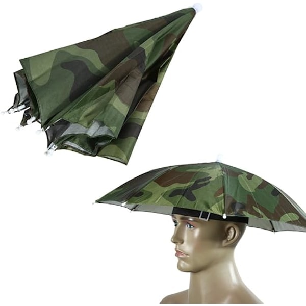 Camo Paraplyhatt Vandring Fiske Festivaler Utomhus Brolly