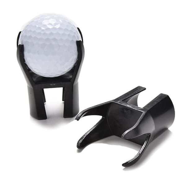 Golfboldopsamler til putter 2-pak Black black