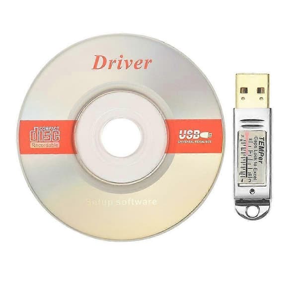 Usb Termometer Temperatur Sensor Datalogger Opptaker For PC xp Vista/7 JP