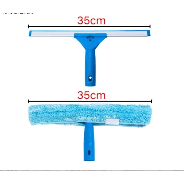 Profesjonelt vindusvaskesett - Skrape og mikrofiber vindusvasker, 35 cm-FQ-