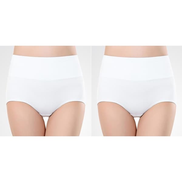 Trosor med hög midja (5-pack) Vit L Vit White L