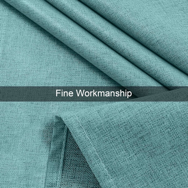 Rektangulär Duk Lätt Att Torka Ren 140x200 cm, Torkbar Vattentät Linneduk, för Kök Inomhus Utomhus, Teal Peacock blue