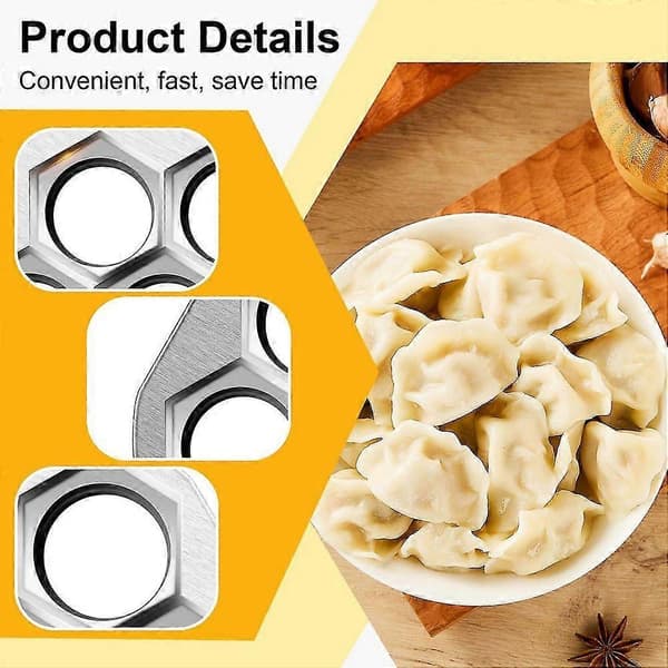 Dumplingformkutter Ravioliform for russisk Pelmeni-form Metallkjøtt DS