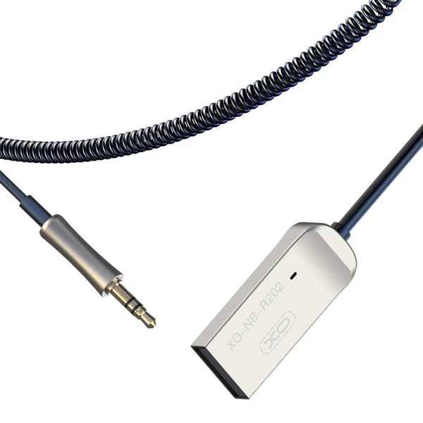 XO USB Bluetooth-sender Bil AUX 3,5 mm adapter Black black