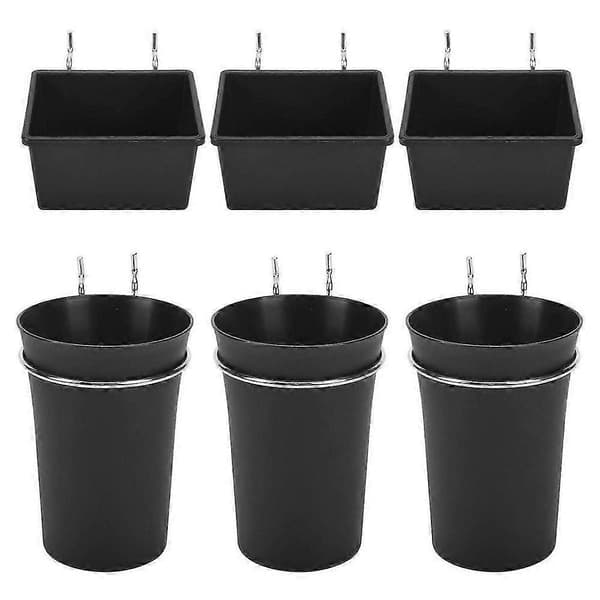 6 Sæt Beholdere med Kroge, Krogsortiment, Kroge til Kopholder til Organisering bs