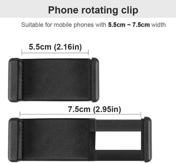 Gitarrhuvudklämma, Gitarrtelefonhållare, Smartphone Gitarr Capo, Mobiltelefon Klämfäste för Smartphone och Actionkameror