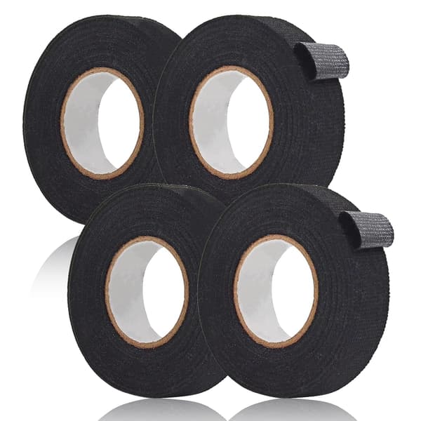 stk. sorte stofklæbebånd - Til bilens ledningsnet - 19 mm x 15 m