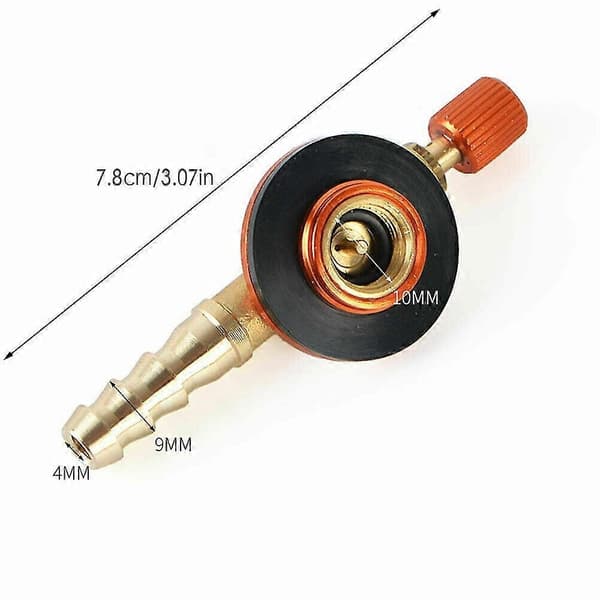 Camping Gasskomfyr Varmeventil Adapter Slangeregulator Propan Påfylling Bensintank