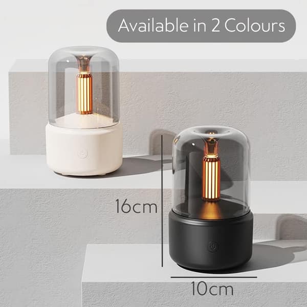 Hjem Filament LED Lyspære Diffuser|Luftfugter til Soveværelse|Rum Diffusere til Hjemmet|Aromaterapi Diffuser|Mist Diffuser|Luftrenser til Soveværelse