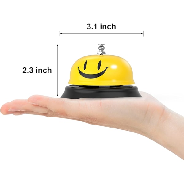 Klocka, Serviceklocka Bordsklocka för Portier Kök Restaurang Bar Hotell Skolor (2-pack, Gul) Yellow