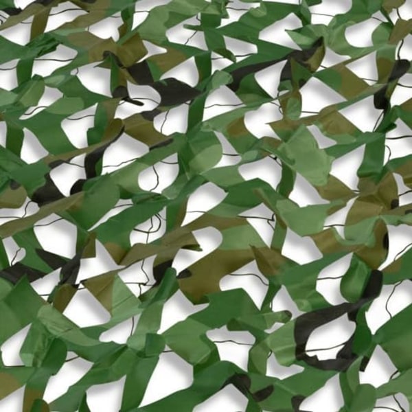 Rektangulärt Solsegel Kamouflage Skuggdesign 3x4 M Grön Spaljé