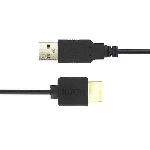 x HDMI til USB-kabel, USB til HDMI han strømkabel, ren kobber 0,5M