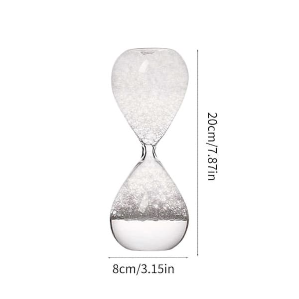 Glas Flydende Bevægelser Sandur Flydende Boble Timeglas Sandglas Timer til Studerende Lærere og Kontorer[D] Lyserød