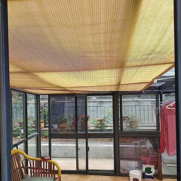 3x4m Solsejl, 90% UV-blokerende, Åndbart Net, Termisk Isolering & Solbeskyttelse – Beige
