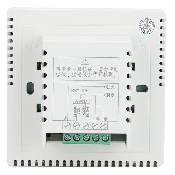 AC220V Termostat Vand Gulvvarme Temperaturregulator Panel med LCD-display