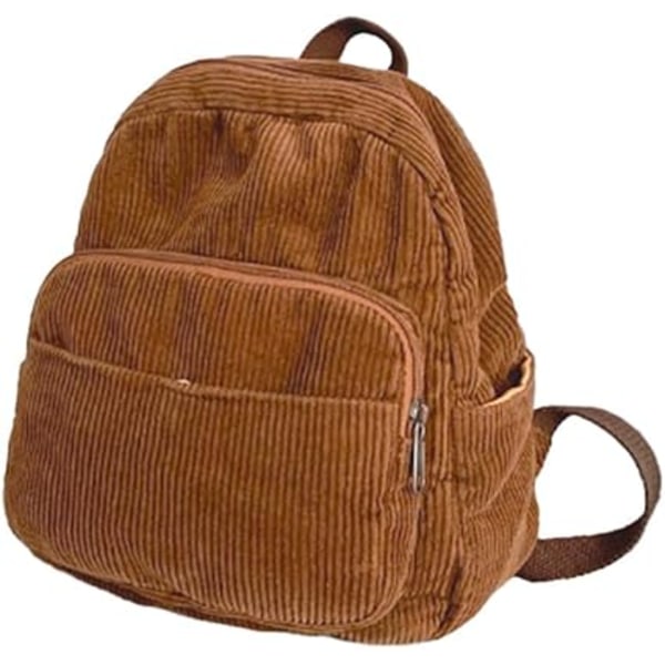Liten Ryggsäck Handväska för Kvinnor Dam Ryggsäck Handväska för Kvinnor Mini Ryggsäck Handväska Estetisk Handväska () brown