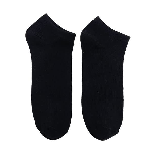 Bambus Ankelstrømper 10 Par (Sort) Sort Black 43-46