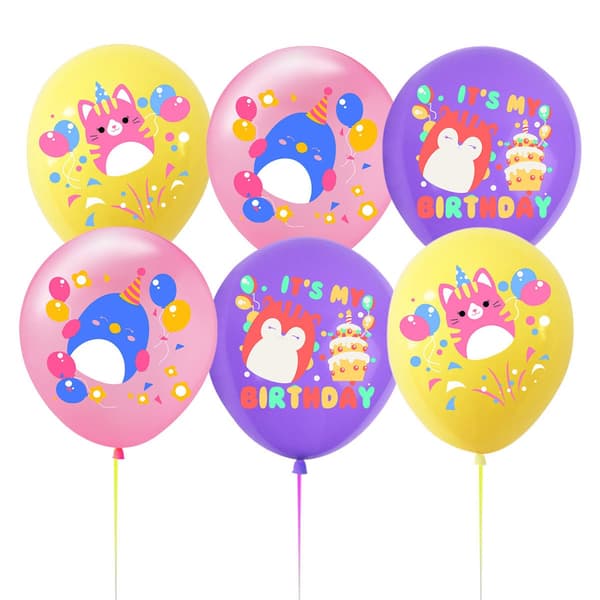 Squishmallows-tema bursdagsfestsett F