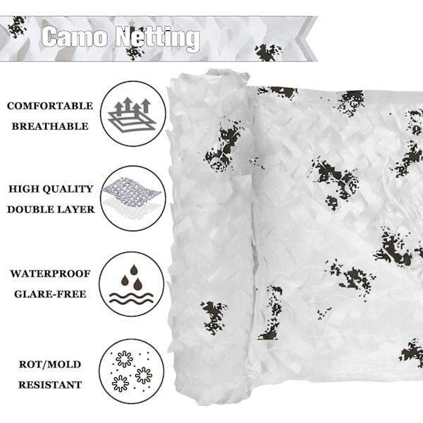 Kamouflagenät 210D Oxfordtyg, Kamouflagenät Persienner, för skuggcamping, jakt, lätt och hållbart utomhus kamouflagenät, 2*3 M 2*3m