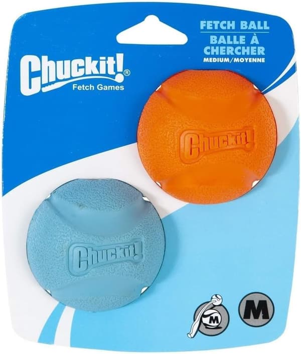 Hundleksak \"Fetch Ball\" 2-pack 6 cm Storlek M