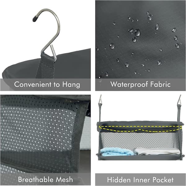 Sammenleggbart koffertstativ Multifunksjonell sammenleggbar klesreiseoppbevaringspose 40 cm svart