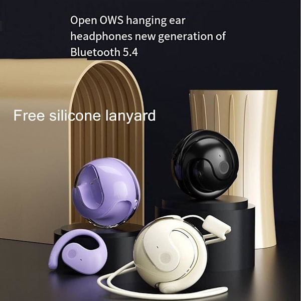 Hörlurar, Hy-T26 x15 pro Trådlösa Bluetooth-hörlurar, Bluetooth 5.4, HiFi Stereo Ljud, Kontinuerlig Användning i 36 timmar (Svart) Black