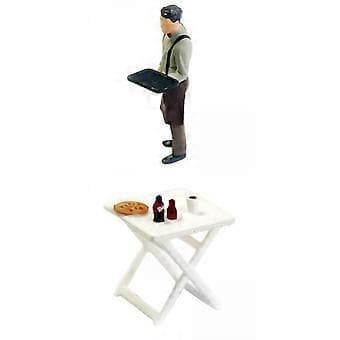 1/64 Servitør Mann Scene Jernbanemåler