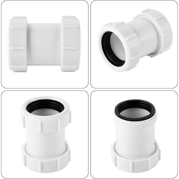 40 mm lige rørfitting, lige PVC-forbindelsesfitting, rørforlængerfittings til VVS-tilbehør til badekar